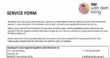 Service form